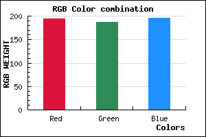rgb background color #C2BBC3 mixer