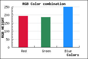 rgb background color #C2BBFA mixer