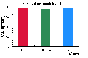 rgb background color #C2BCC4 mixer