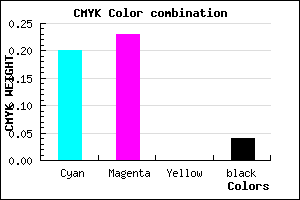 #C2BCF4 color CMYK mixer