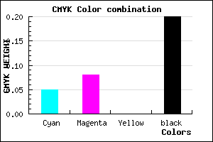 #C2BDCD color CMYK mixer