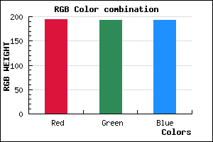 rgb background color #C2C0C0 mixer
