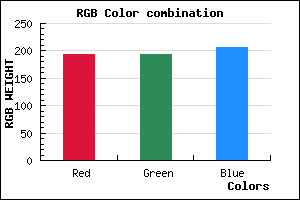 rgb background color #C2C1CF mixer