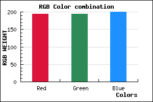 rgb background color #C2C2C8 mixer