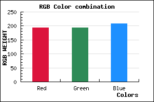 rgb background color #C2C2D0 mixer