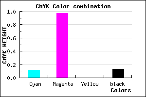 #C207DD color CMYK mixer