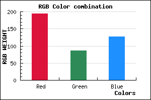 rgb background color #C2567F mixer