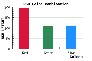 rgb background color #C36C6F mixer