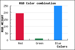 rgb background color #C30BFA mixer