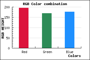 rgb background color #C3A9B1 mixer