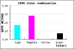 #C3AAEC color CMYK mixer