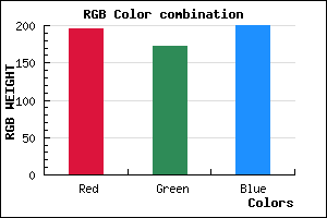 rgb background color #C3ACC8 mixer