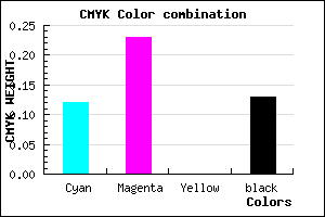 #C3ACDE color CMYK mixer