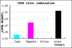 #C3B1C9 color CMYK mixer