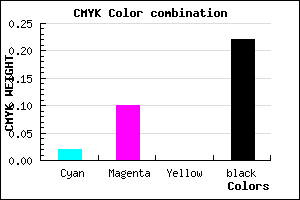 #C3B3C7 color CMYK mixer
