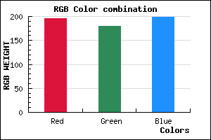 rgb background color #C3B3C7 mixer