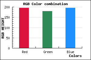 rgb background color #C3B4C3 mixer