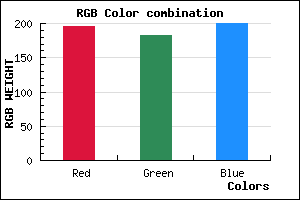 rgb background color #C3B6C8 mixer