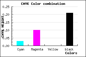 #C3B6CA color CMYK mixer