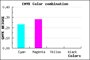#C3B6FE color CMYK mixer