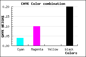 #C3B8CC color CMYK mixer