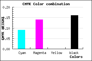 #C3B9D7 color CMYK mixer