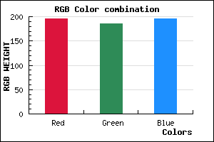 rgb background color #C3BAC4 mixer