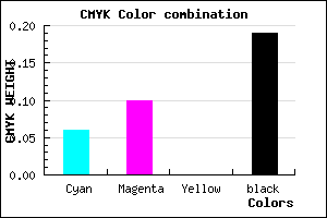 #C3BBCF color CMYK mixer