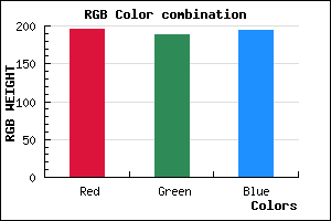 rgb background color #C3BCC2 mixer