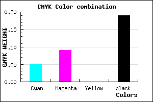 #C3BCCE color CMYK mixer