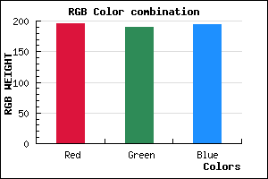 rgb background color #C3BEC2 mixer