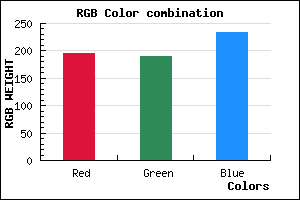 rgb background color #C3BEEA mixer