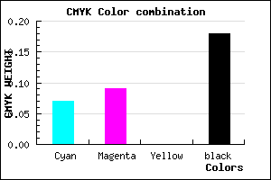 #C3BFD1 color CMYK mixer