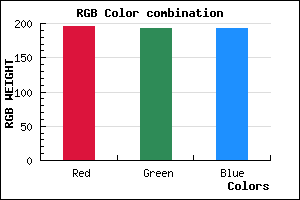 rgb background color #C3C0C0 mixer