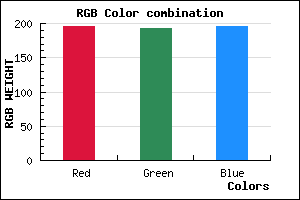 rgb background color #C3C1C3 mixer