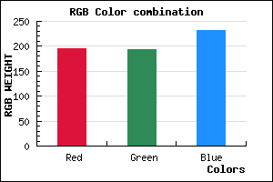 rgb background color #C3C1E7 mixer