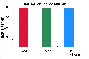 rgb background color #C3C2C2 mixer