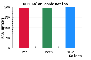 rgb background color #C3C2C8 mixer