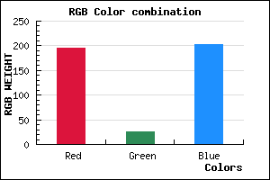 rgb background color #C31ACB mixer
