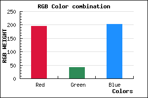 rgb background color #C32ACB mixer