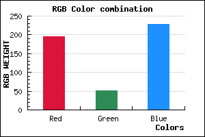 rgb background color #C333E5 mixer