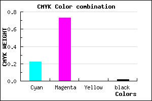 #C343F9 color CMYK mixer