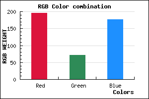 rgb background color #C347B0 mixer