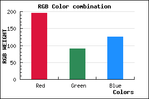 rgb background color #C35B7D mixer