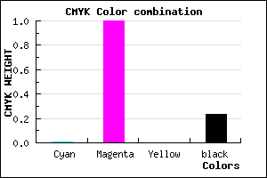 #C400C5 color CMYK mixer