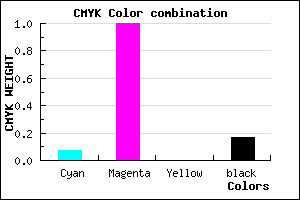 #C400D3 color CMYK mixer