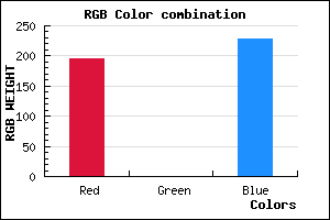 rgb background color #C400E5 mixer