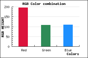 rgb background color #C46C6D mixer