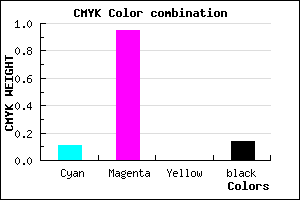 #C40BDC color CMYK mixer