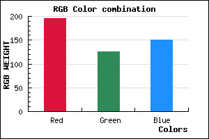 rgb background color #C47D97 mixer